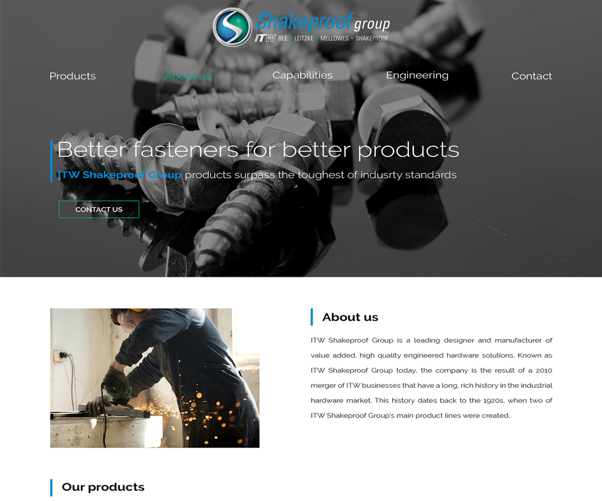 Web-Design von Zsola für ITW Shakeproof | Design #17327523