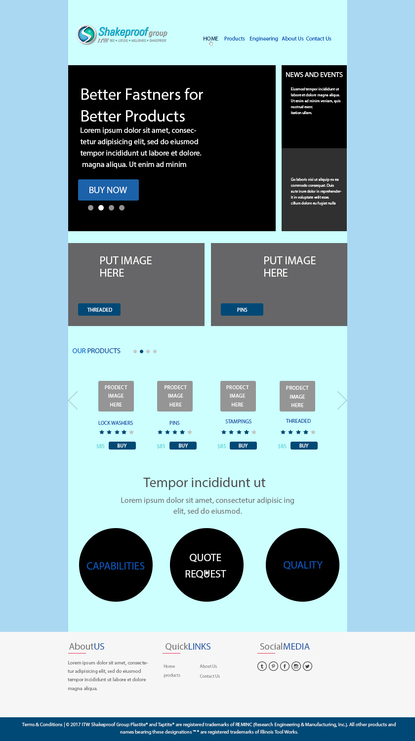 Web Design by Bahamimoune for ITW Shakeproof | Design #17228338