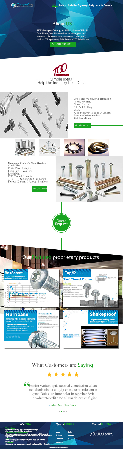 Web-Design von Bahamimoune für ITW Shakeproof | Design #17288101