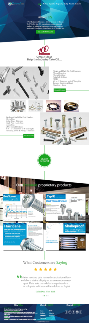 Web-Design von Bahamimoune für ITW Shakeproof | Design: #17288101