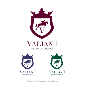 Design de Logo par dakiedoodles pour Valiant Sporthorses | Design #17446221