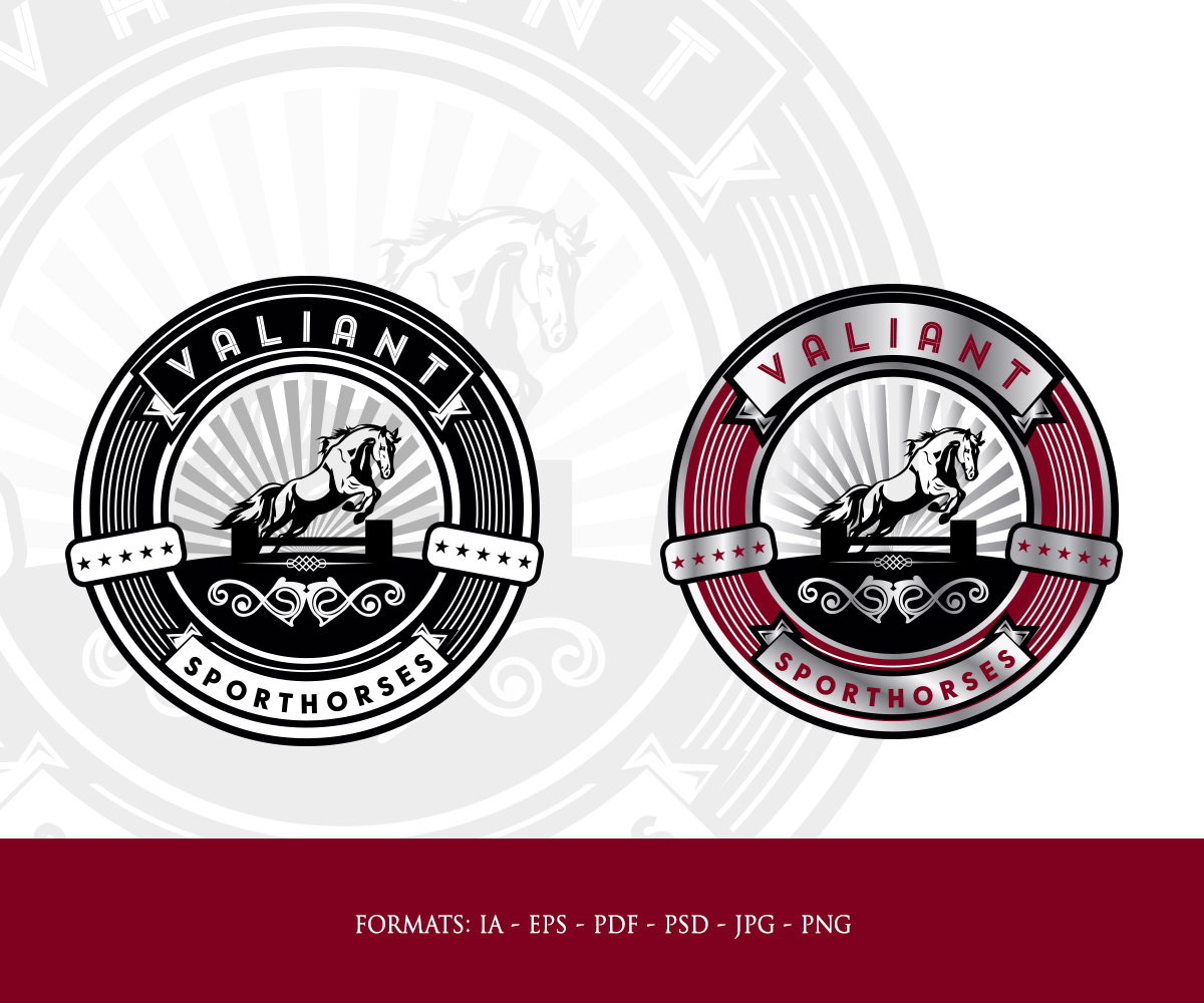 Diseño de Logo por YERR® para Valiant Sporthorses | Diseño #17449028
