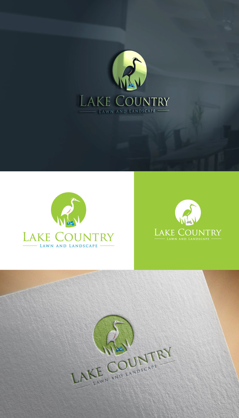 Serious Colorful Landscaping Logo Design For Lake Country Lawn And Logo Design By Bitsumishi For Lake Country Lawn And Landscape 17226355