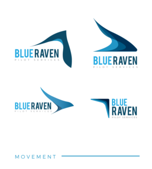 Logo Design by George Thomas for Blue Raven Pilot Escorts  | Design: #17334328