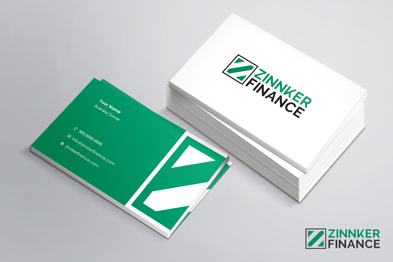 Logo and Business Card Design by Abdul Haseeb for Zinnker Finance | Design #17286570