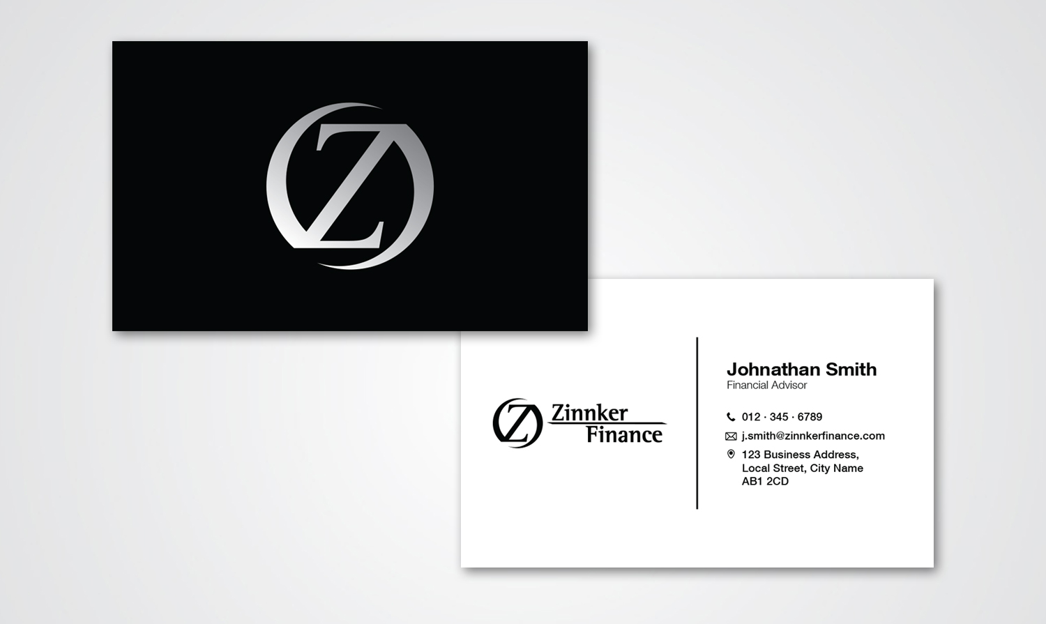 Logo- und Visitenkarten-Design von stealth_ferret für Zinnker Finance | Design #17274984