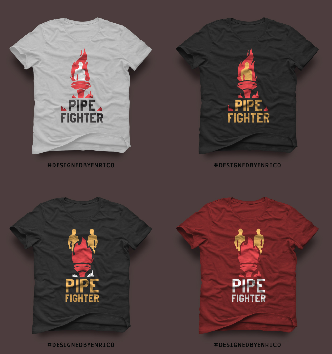 T-Shirt-Design von gobelenrico für 2 holers inc. | Design #17230474