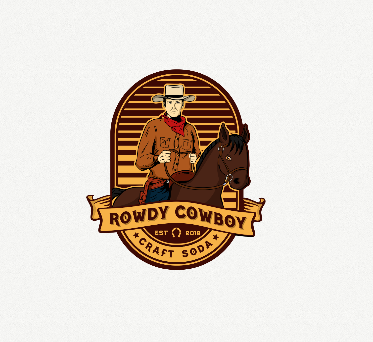Logo Design by Ankit Bhattarai for Rusted Rodeo Craft Soda | Design #17255846