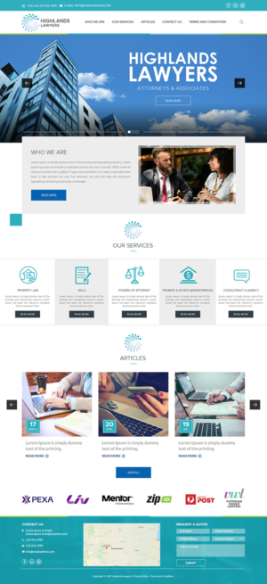 Modern Website For Law Firm Lawyer Melbourne, Australia Coded | Web-Design von SAI DESIGNS