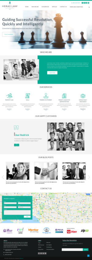Modern Website For Law Firm Lawyer Melbourne, Australia Coded | Web-Design von Da Miracle