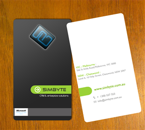 Business Card Design by sonic for this project | Design #629582