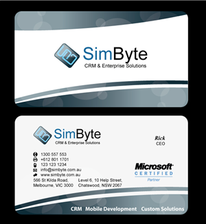 IT Consultancy Business Card Design Project