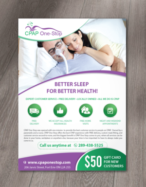 Flyer Design by alex989 for CPAP One-Stop | Design: #17232136