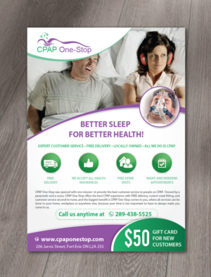 Flyer Design by alex989 for CPAP One-Stop | Design: #17232137