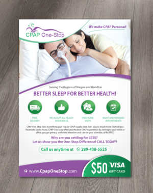 Flyer Design by alex989 for CPAP One-Stop | Design: #17248688