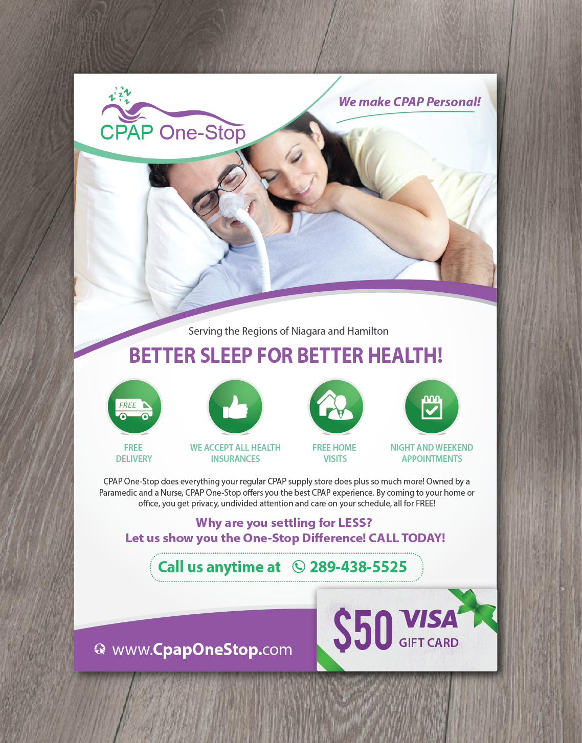 Flyer Design by alex989 for CPAP One-Stop | Design #17248689