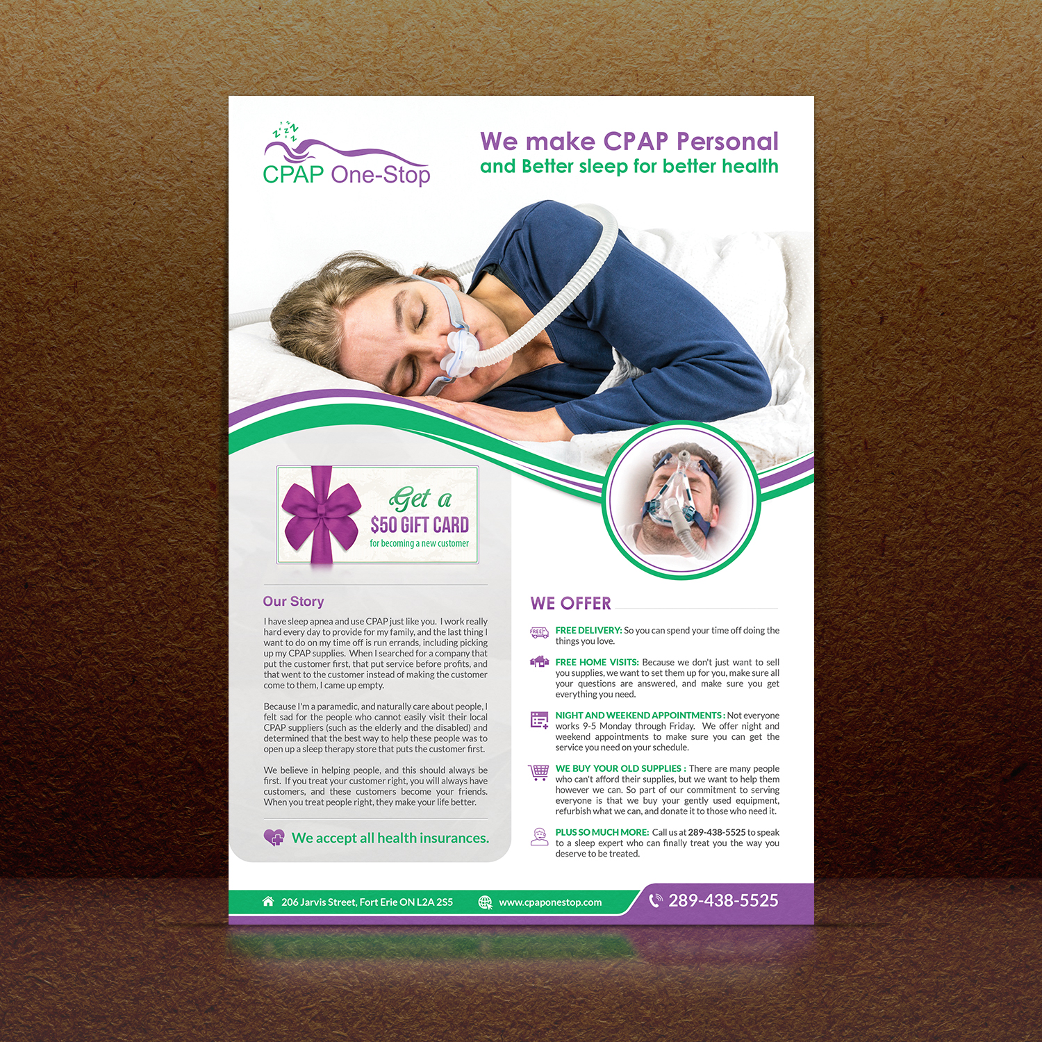 Flyer Design by debdesign for CPAP One-Stop | Design #17242167