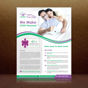 Flyer Design by debdesign for CPAP One-Stop | Design: #17247347
