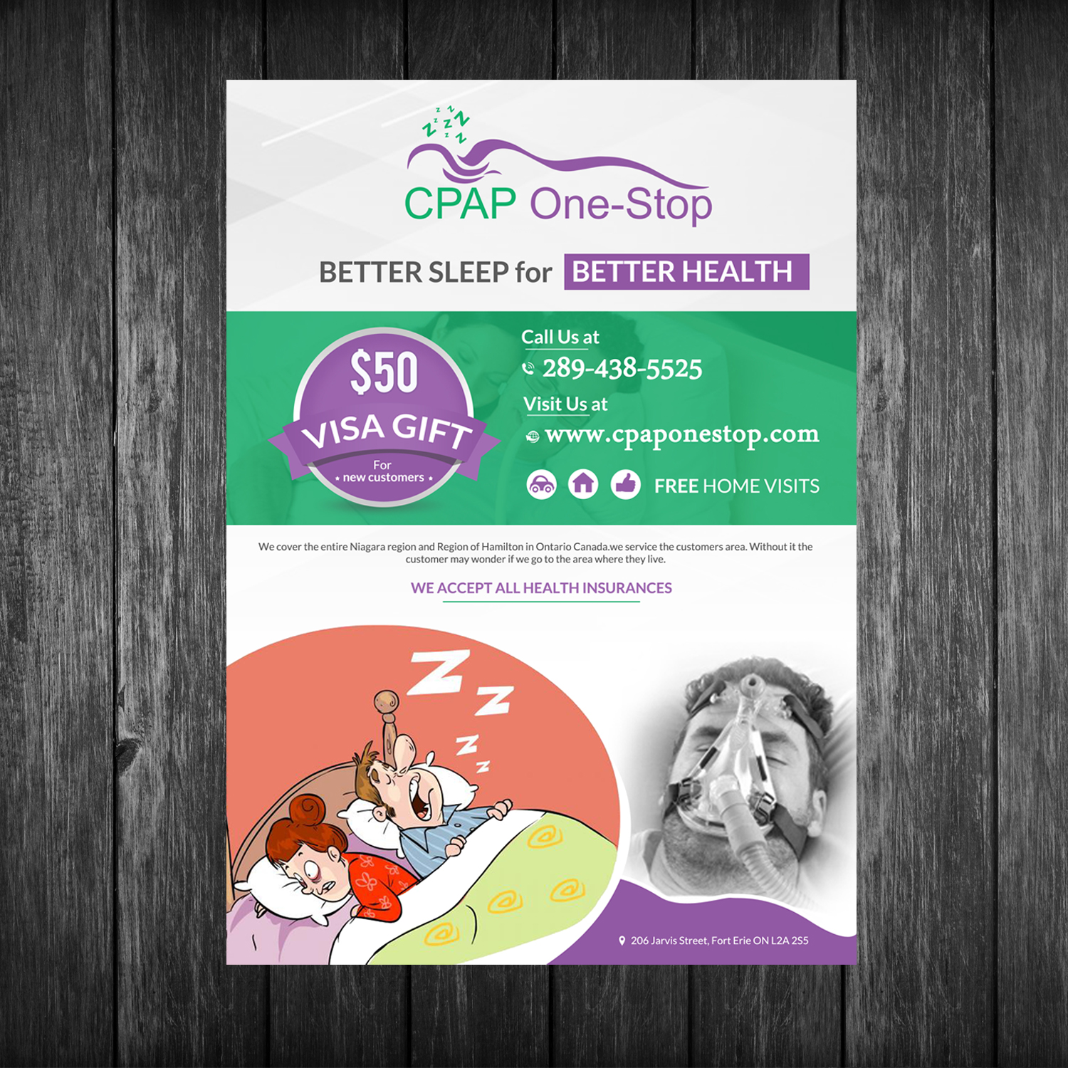 Flyer Design by creative.bugs for CPAP One-Stop | Design #17241659