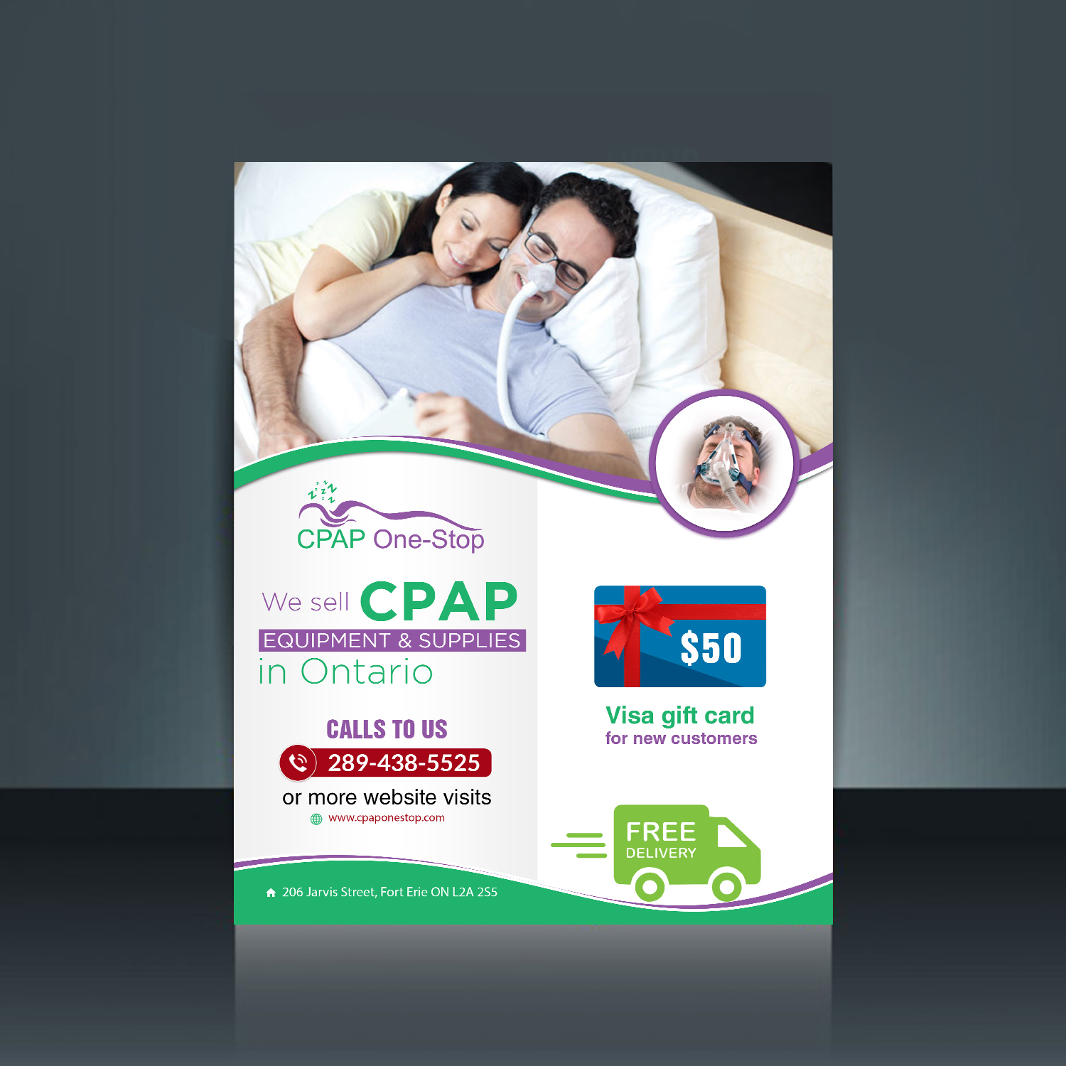 Flyer Design by creative.bugs for CPAP One-Stop | Design #17242858