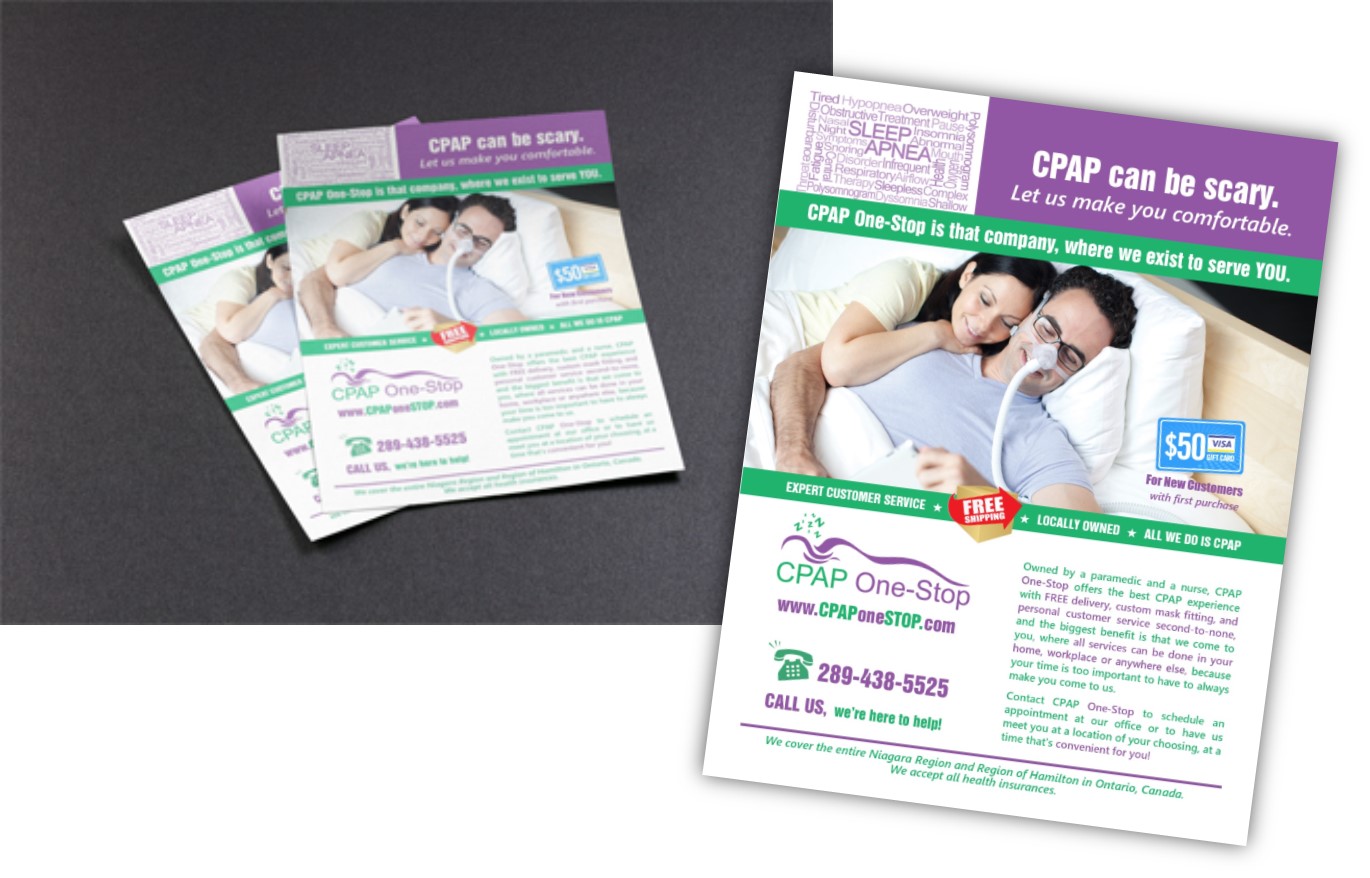 Flyer Design by citygirl17 for CPAP One-Stop | Design #17228653