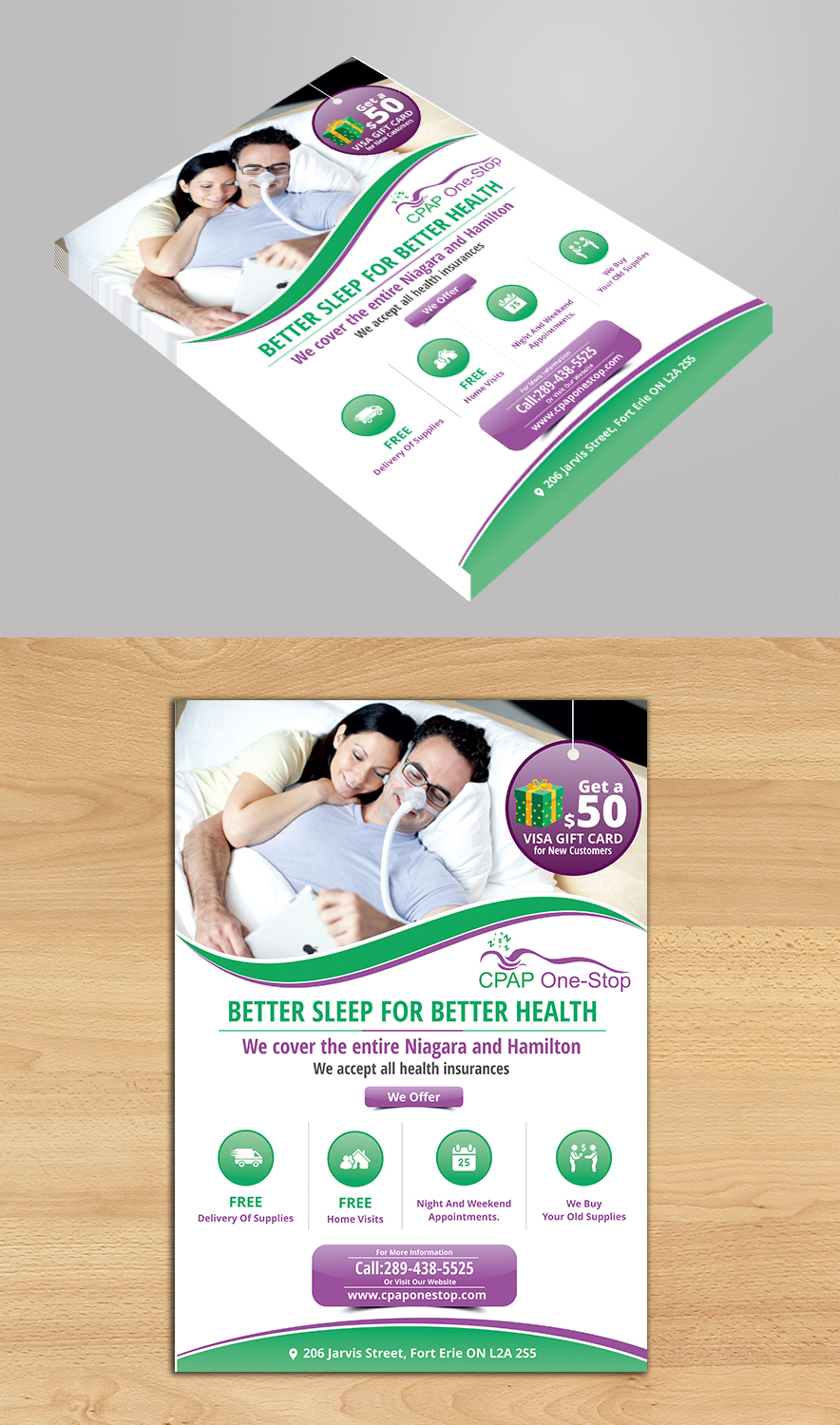 Flyer Design by ecorokerz for CPAP One-Stop | Design #17241714