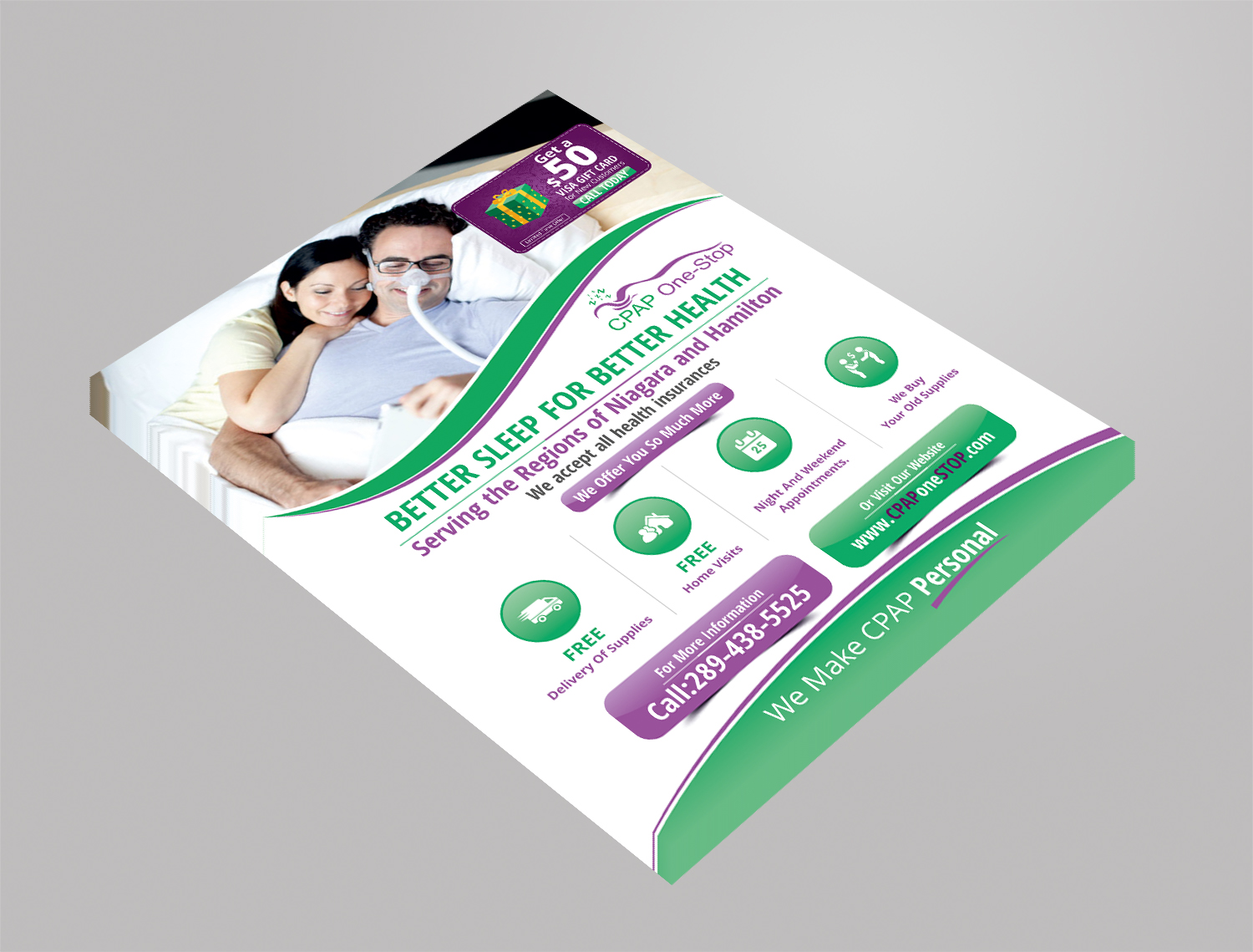 Flyer Design by ecorokerz for CPAP One-Stop | Design #17267105