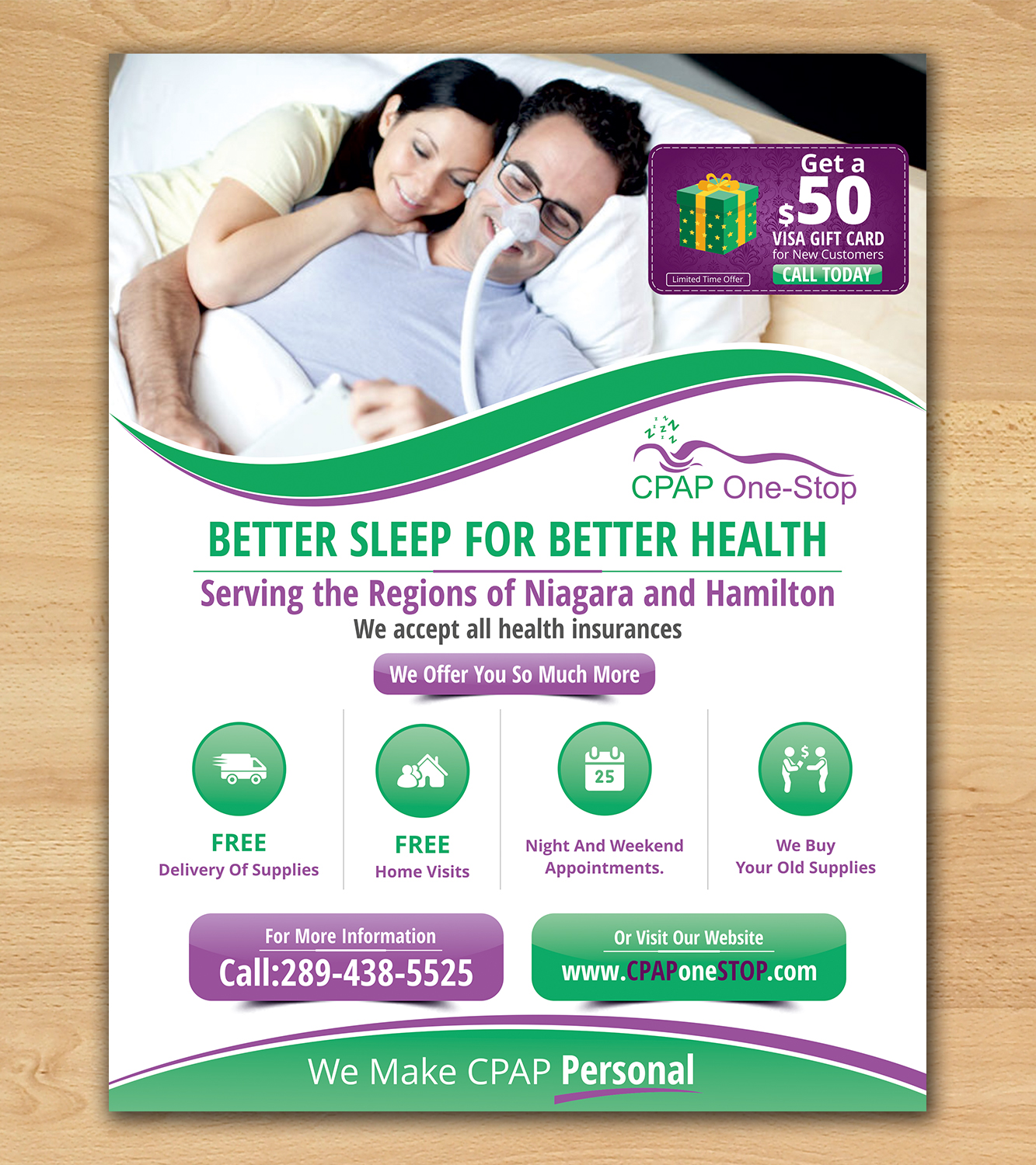 Flyer Design by ecorokerz for CPAP One-Stop | Design: #17267106