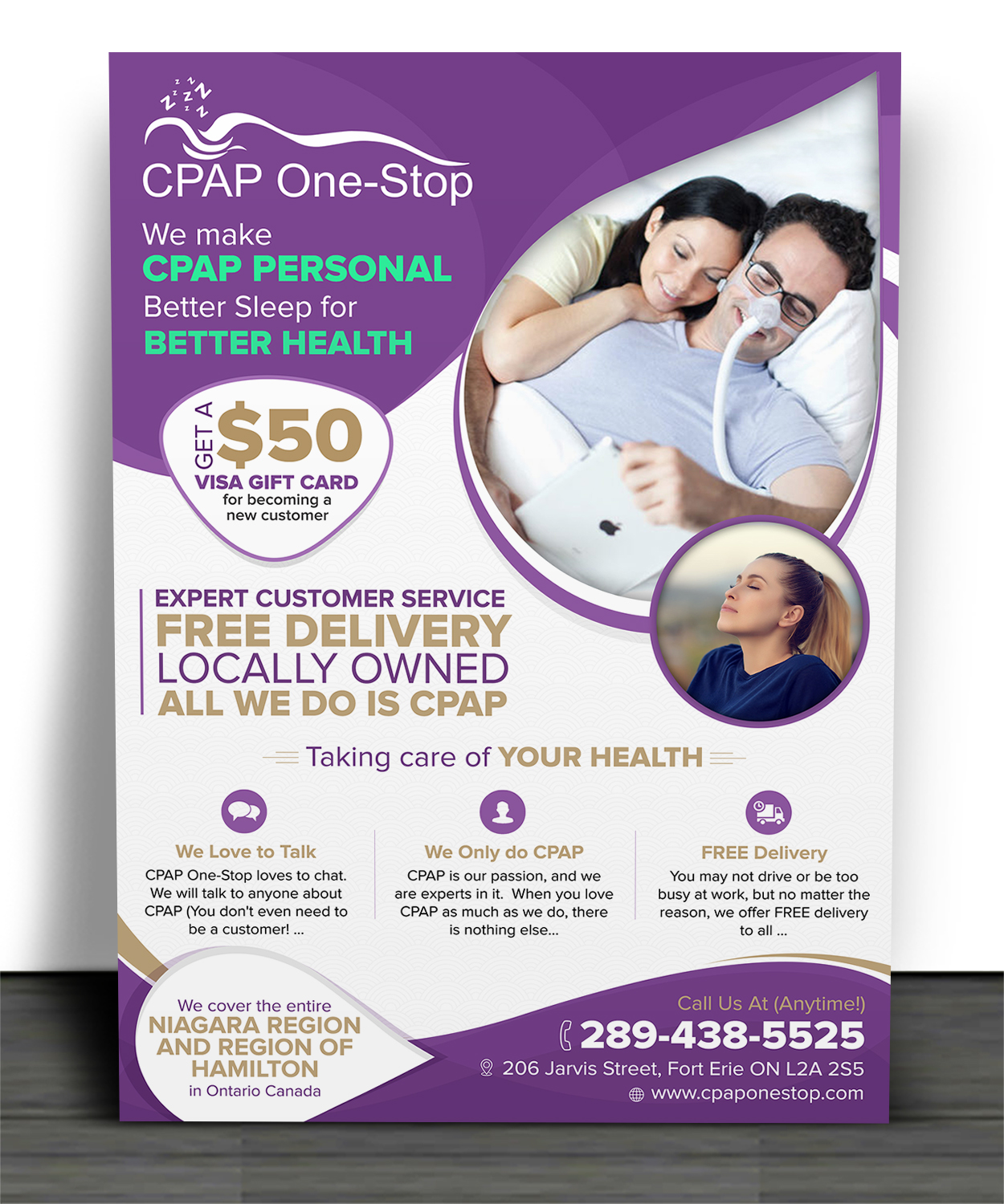 Flyer Design by SAI DESIGNS for CPAP One-Stop | Design #17250073