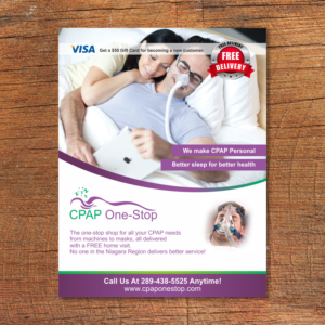 Flyer Design by barinix for CPAP One-Stop | Design #17307837