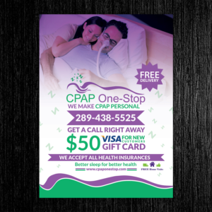 Flyer Design by TuktukiShree for CPAP One-Stop | Design #17288325