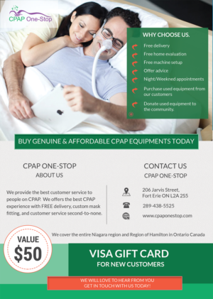 Flyer Design by Spydaman for CPAP One-Stop | Design #17303077