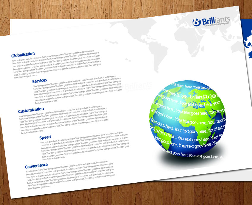Brochure Design by Ritesh Singh for ReliableWords, Inc. | Design #635586