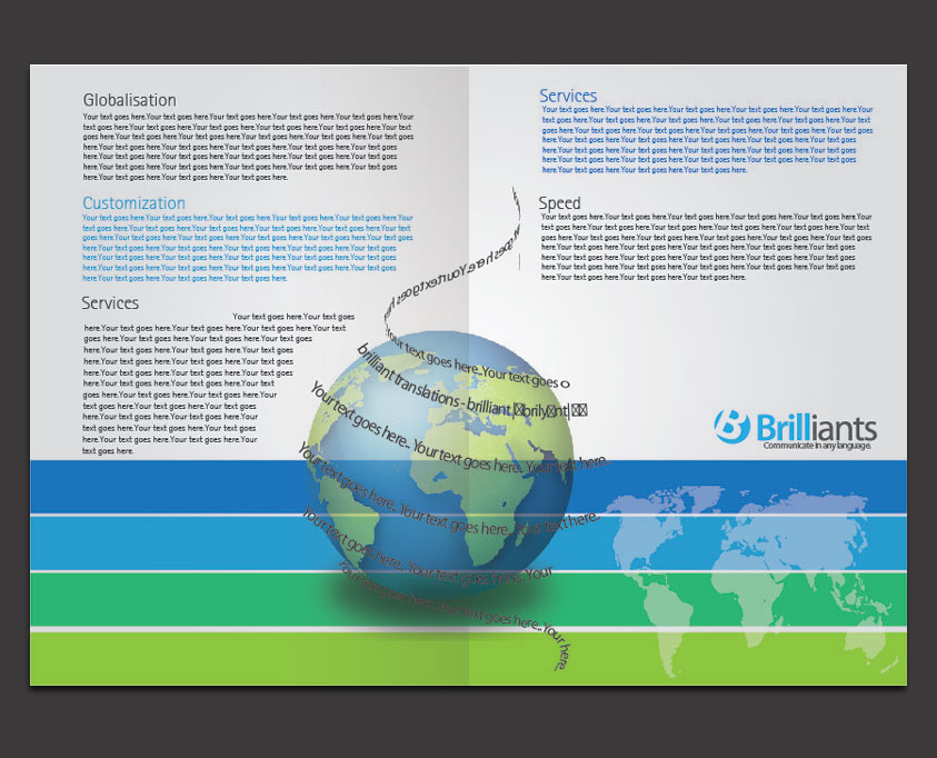 Brochure Design by Ritesh Singh for ReliableWords, Inc. | Design #646303