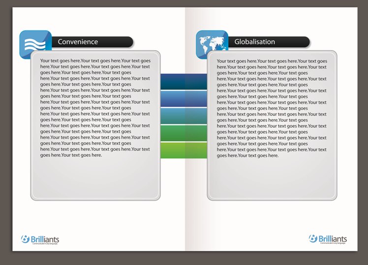 Brochure Design by Ritesh Singh for ReliableWords, Inc. | Design #650073