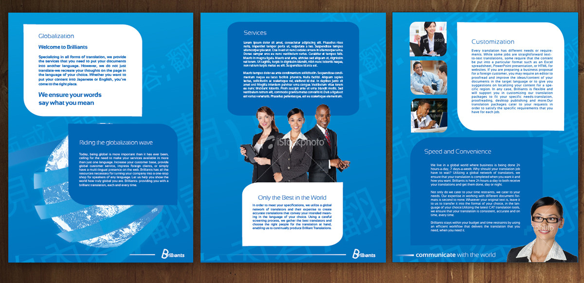 Brochure Design by MNM for ReliableWords, Inc. | Design #656817