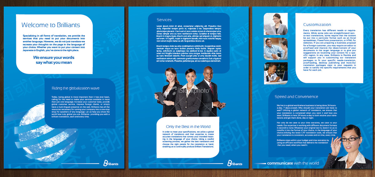 Brochure Design by MNM for ReliableWords, Inc. | Design #658583