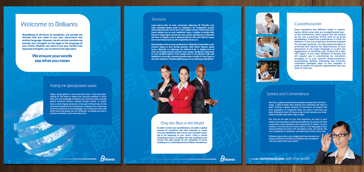 Brochure Design by MNM for ReliableWords, Inc. | Design #658585