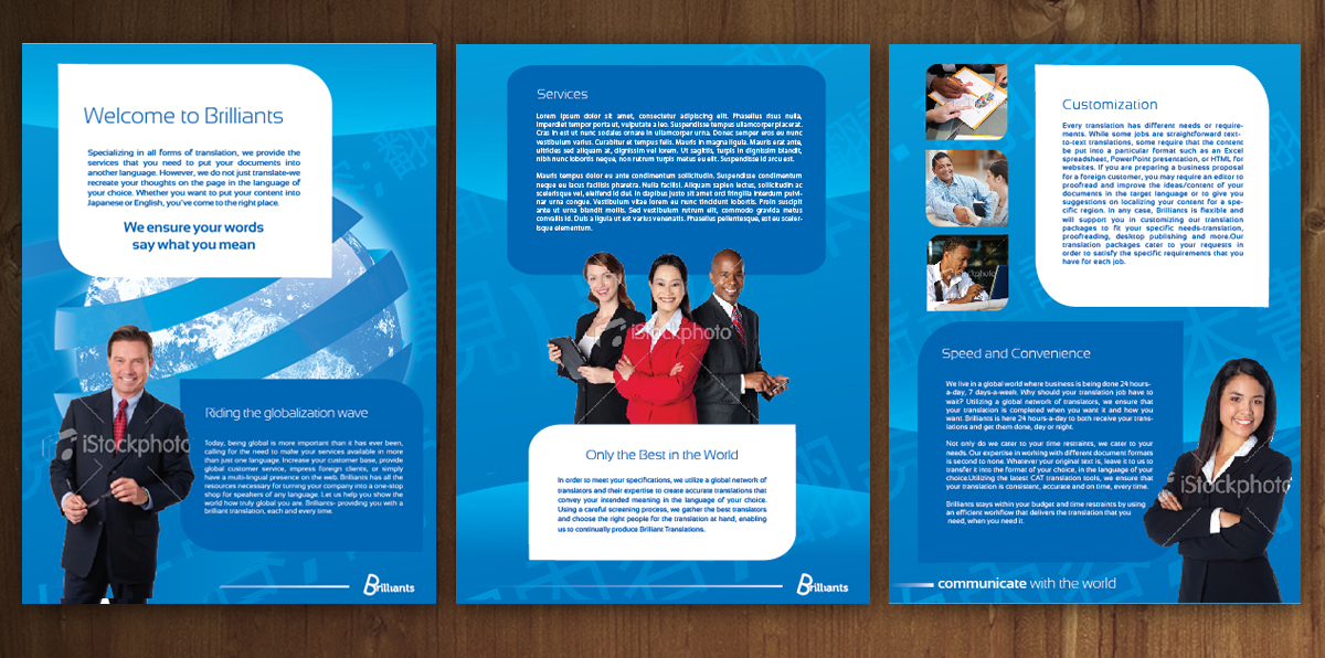 Brochure Design by MNM for ReliableWords, Inc. | Design #668595