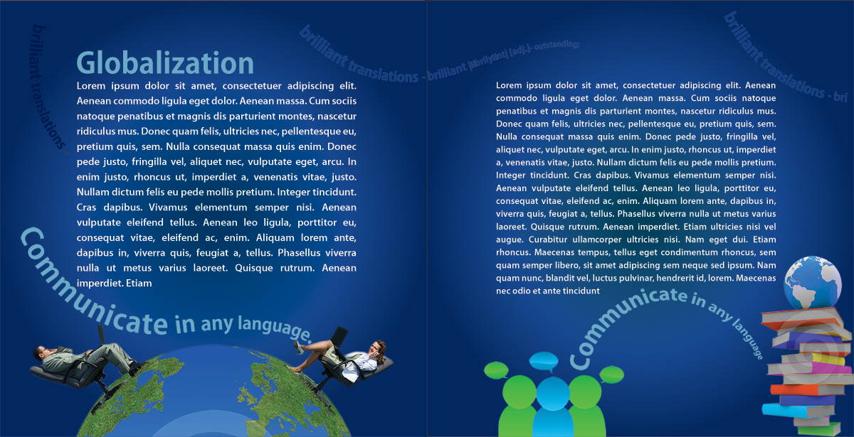 Brochure Design by Impressive Solutions for ReliableWords, Inc. | Design #642809