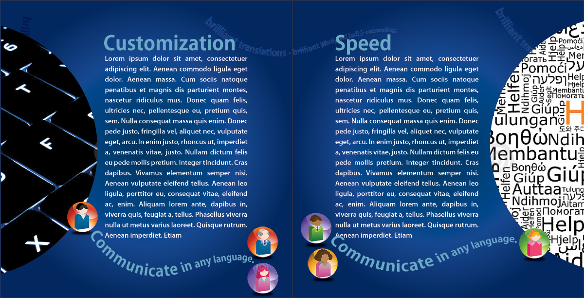 Brochure Design by Impressive Solutions for ReliableWords, Inc. | Design #642813