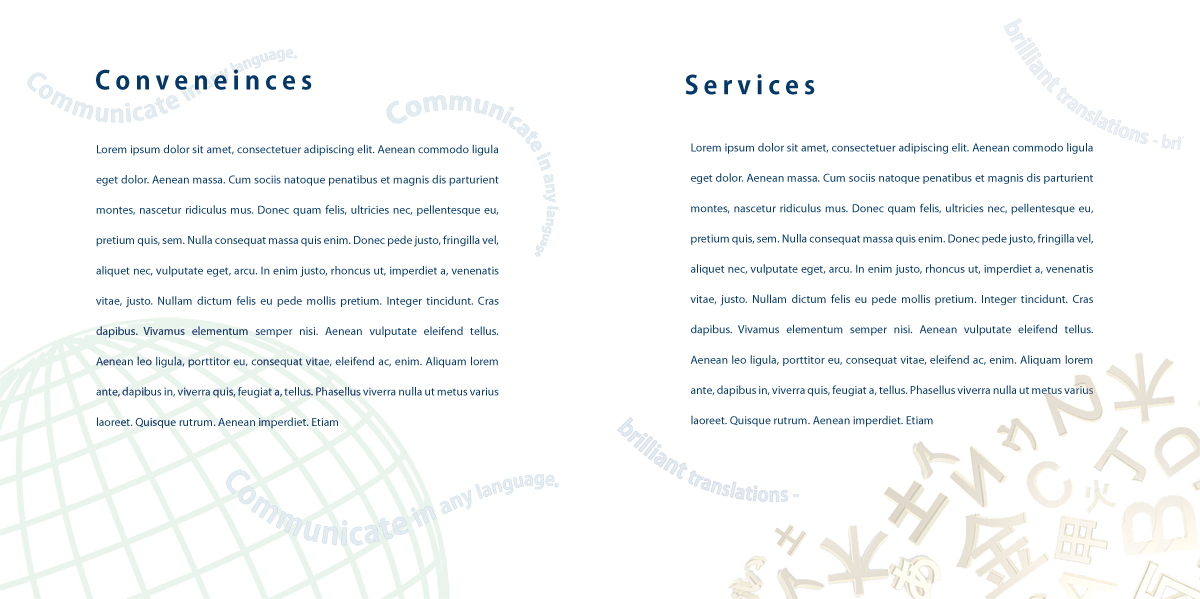 Brochure Design by Impressive Solutions for ReliableWords, Inc. | Design #649668