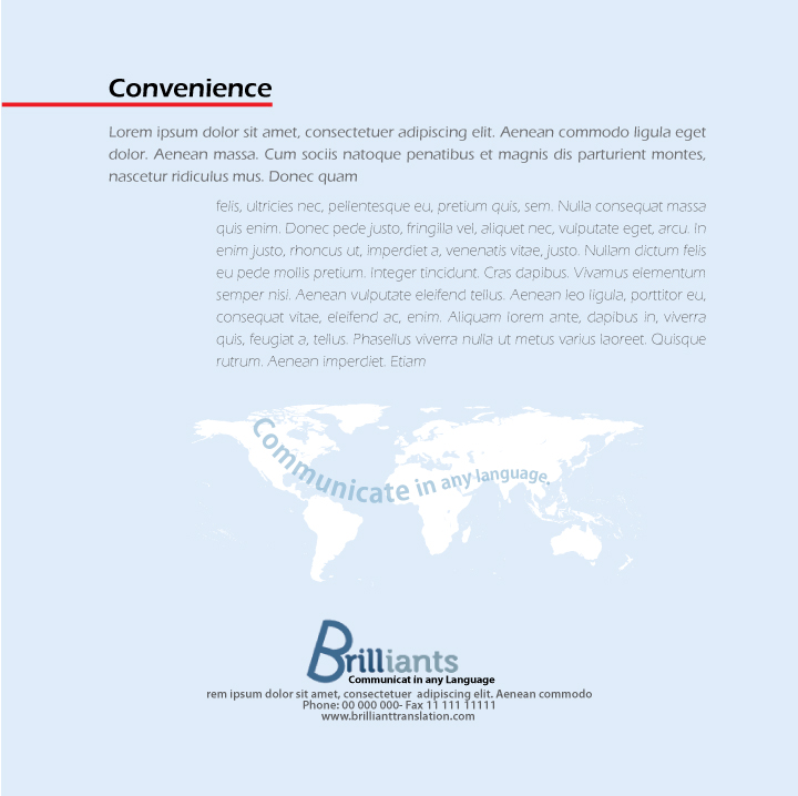 Brochure Design by Impressive Solutions for ReliableWords, Inc. | Design #662941