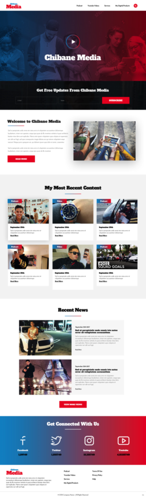 Web Design by pb for Chibane Media LLC | Design: #17236790