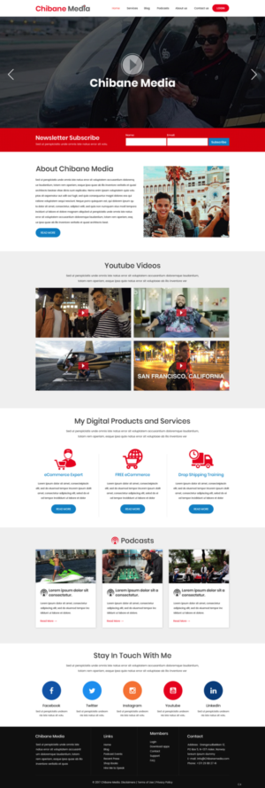 Web Design by pb for Chibane Media LLC | Design: #17236791