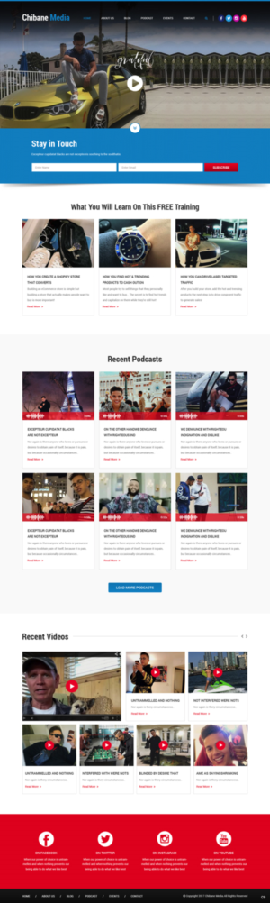Web Design by pb for Chibane Media LLC | Design: #17236794