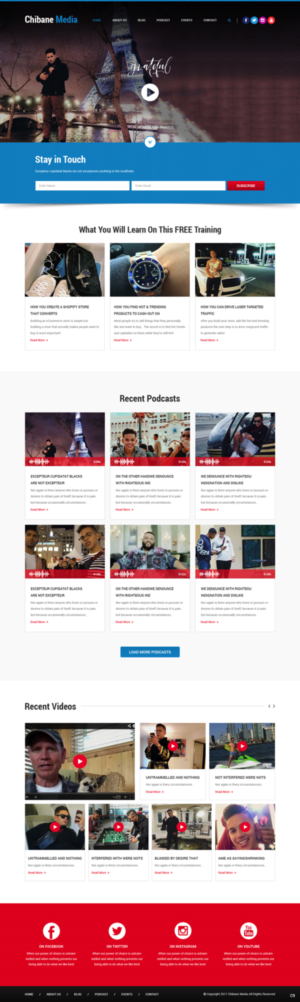 Web Design by pb for Chibane Media LLC | Design: #17236795