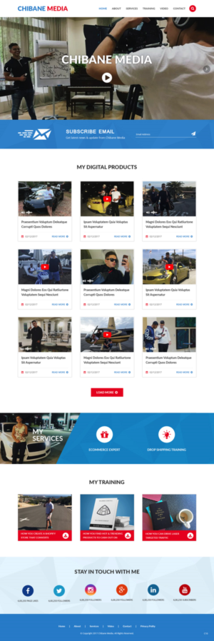 Web Design by pb for Chibane Media LLC | Design: #17236796