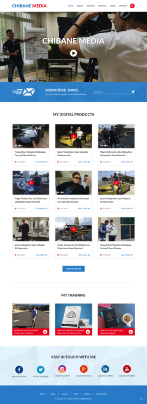 Web Design by pb for Chibane Media LLC | Design: #17236797
