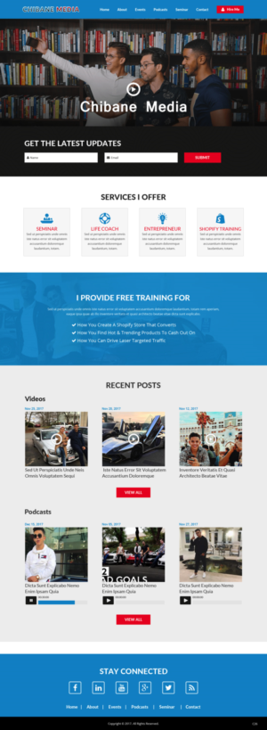 Web Design by pb for Chibane Media LLC | Design: #17236800